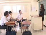 Time Stop Teacher Gangbanged In Classroom